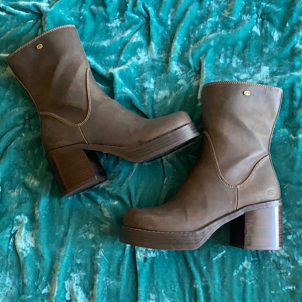 Vintage Skechers Platform Boots 90s